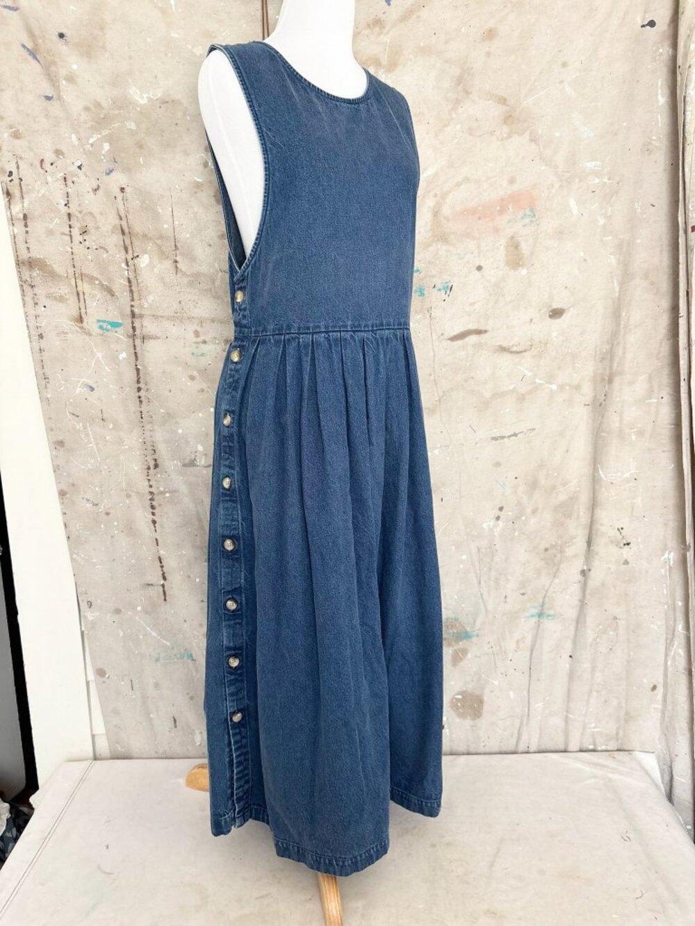 Vintage LL Bean Denim Pinafore Dress